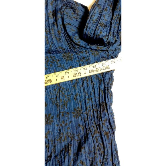 Women’s Blue Button Down Blouse Long Sleeve Lightweight Top Size XXL #179 - Picture 6 of 8